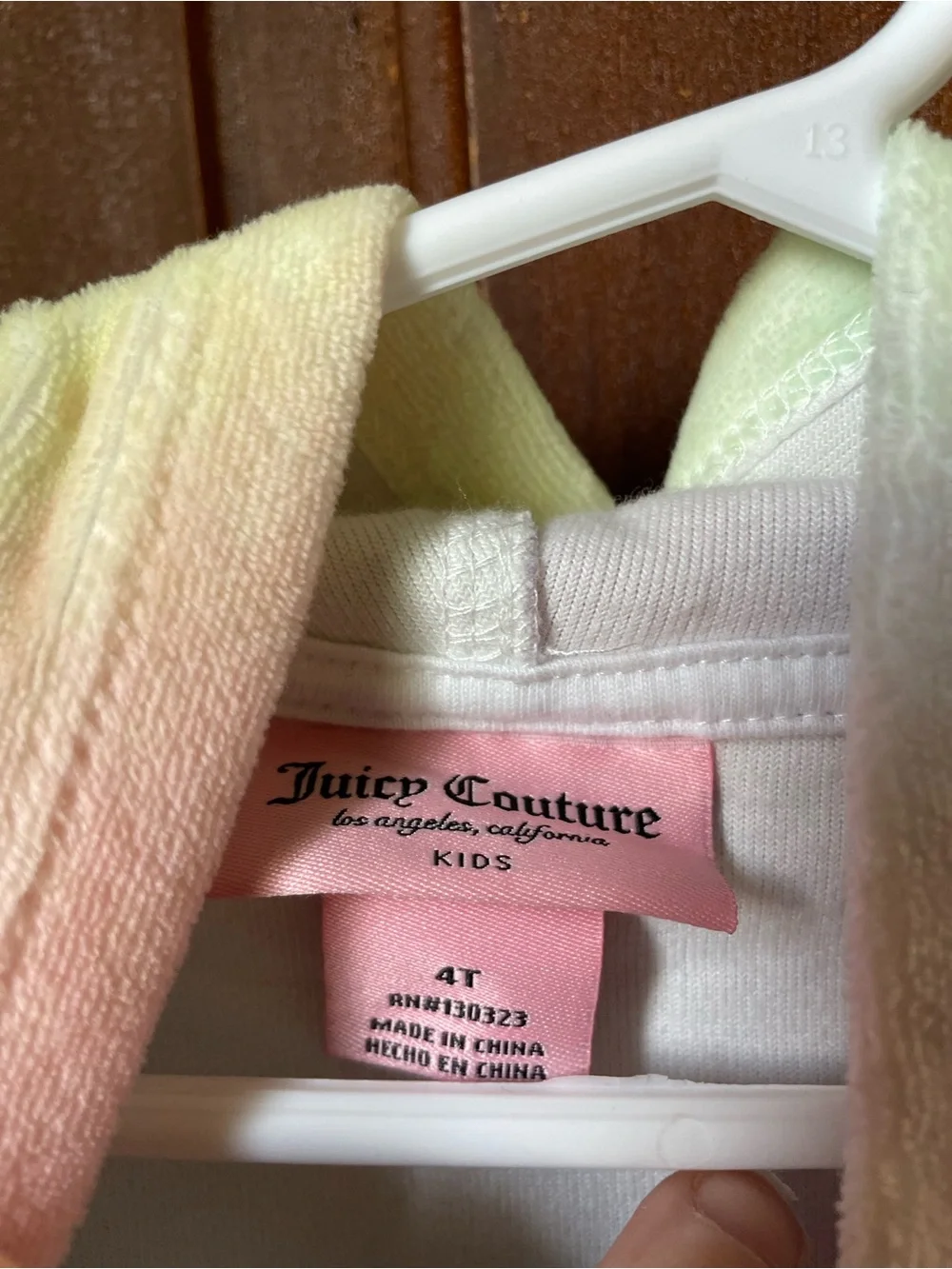 Juicy Couture girls size 4T multi-colored jacket
